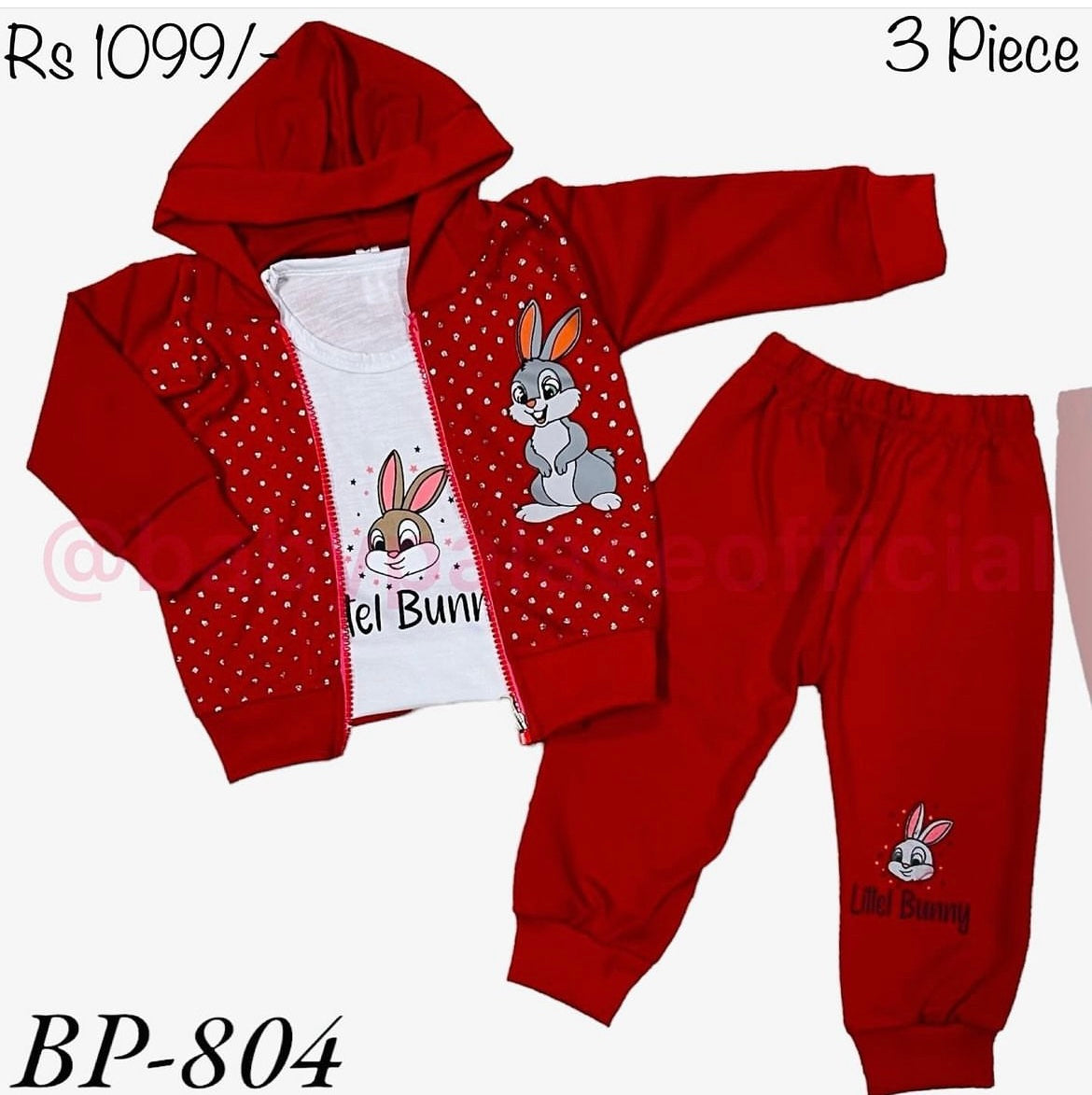 Cute Bunny Lace Baby Outfit Set – Aqua Blue