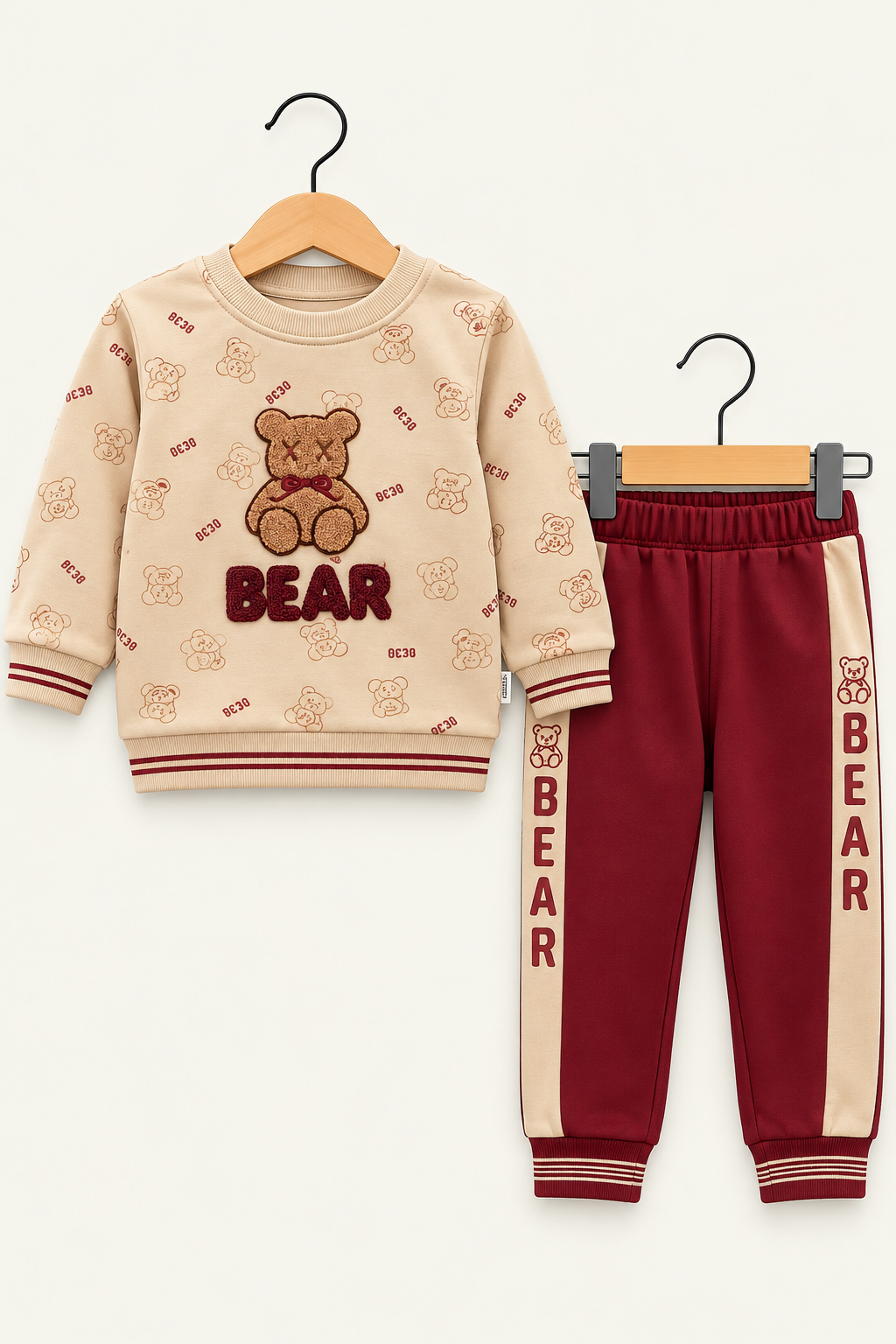 Teddy Bear Kids Sweatshirt & Jogger 2-Piece Set