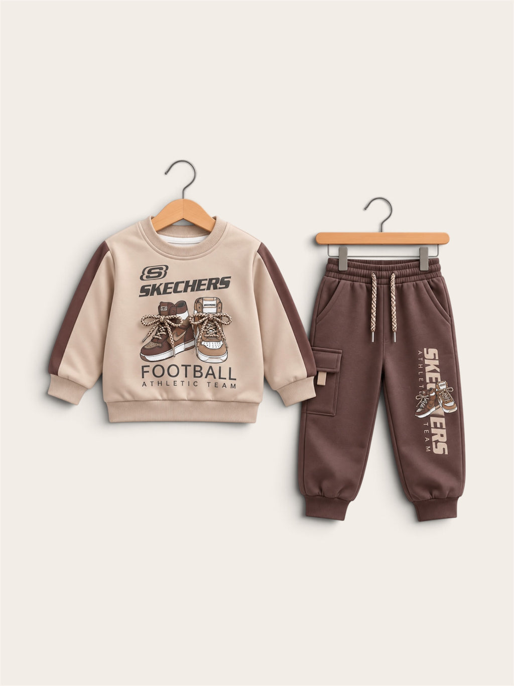 Boys Skechers Football Graphic Premium Tracksuit Set – Sweatshirt & Jogger Pants