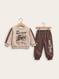 Boys Skechers Football Graphic Premium Tracksuit Set – Sweatshirt & Jogger Pants