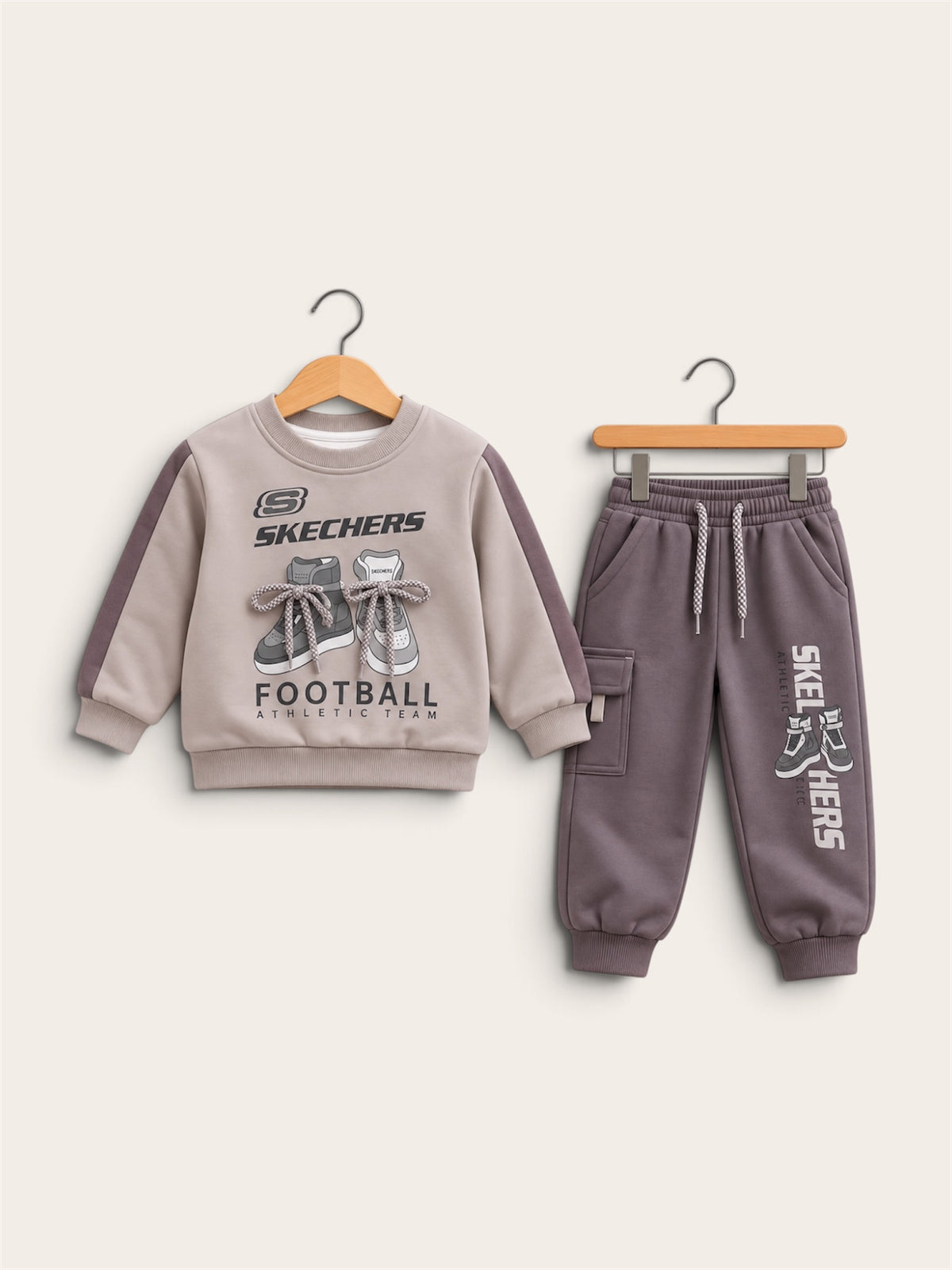Boys Skechers Football Graphic Premium Tracksuit Set – Sweatshirt & Jogger Pants