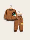 Premium Embossed Textured Boys 2-Piece Winter Tracksuit