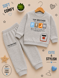 Boys Top Brother French Terry Tracksuit Set