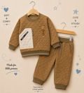 Imported Boys Premium Quilted Winter Tracksuit – 2 Piece Set