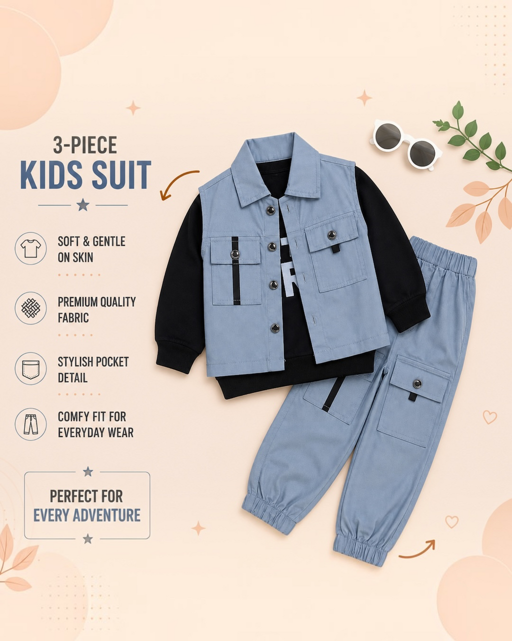Urban Adventure 3-Piece Boys Cargo Suit