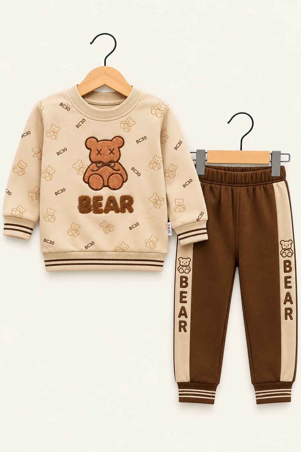 Teddy Bear Kids Sweatshirt & Jogger 2-Piece Set