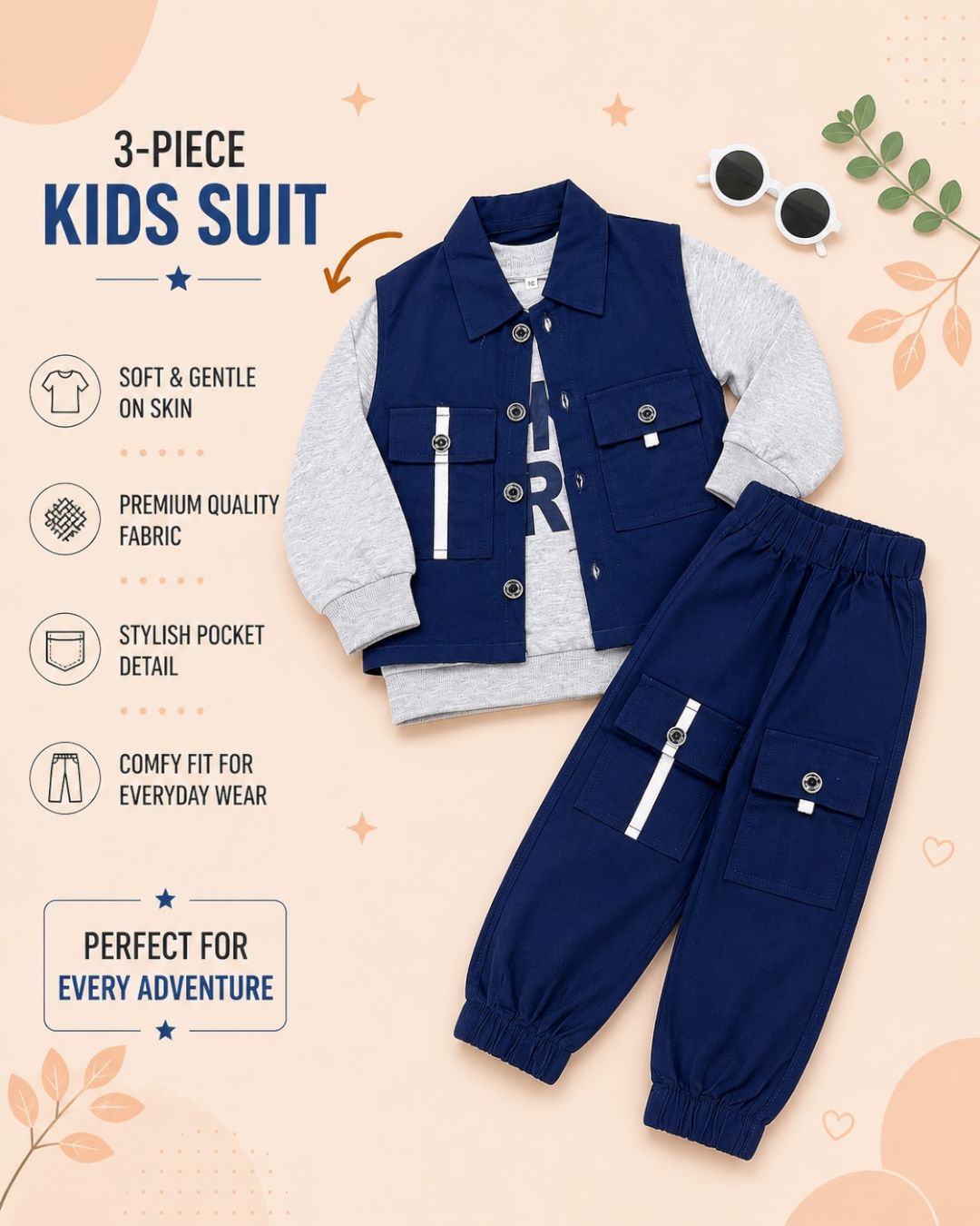 Urban Adventure 3-Piece Boys Cargo Suit