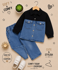 Denim Duo Pocket Shirt & Pants Set 💙
