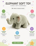 Cute Elephant Plush Soft Toy