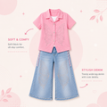 Premium Butterfly Co-Ord Set for Girls | Stylish Denim Outfit