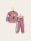 Kids Trendy Adventure Print Winter Sweatshirt & Jogger 2-Piece Set