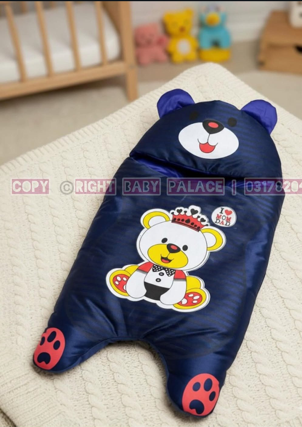 Bear themed sleeping bag