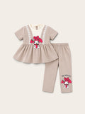 Girls My Melody Strawberry Lace Top & Trouser Set