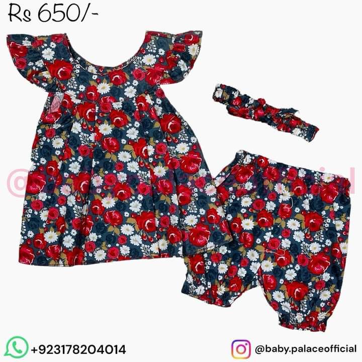 3 PIECE FROCK WITH HEADBAND