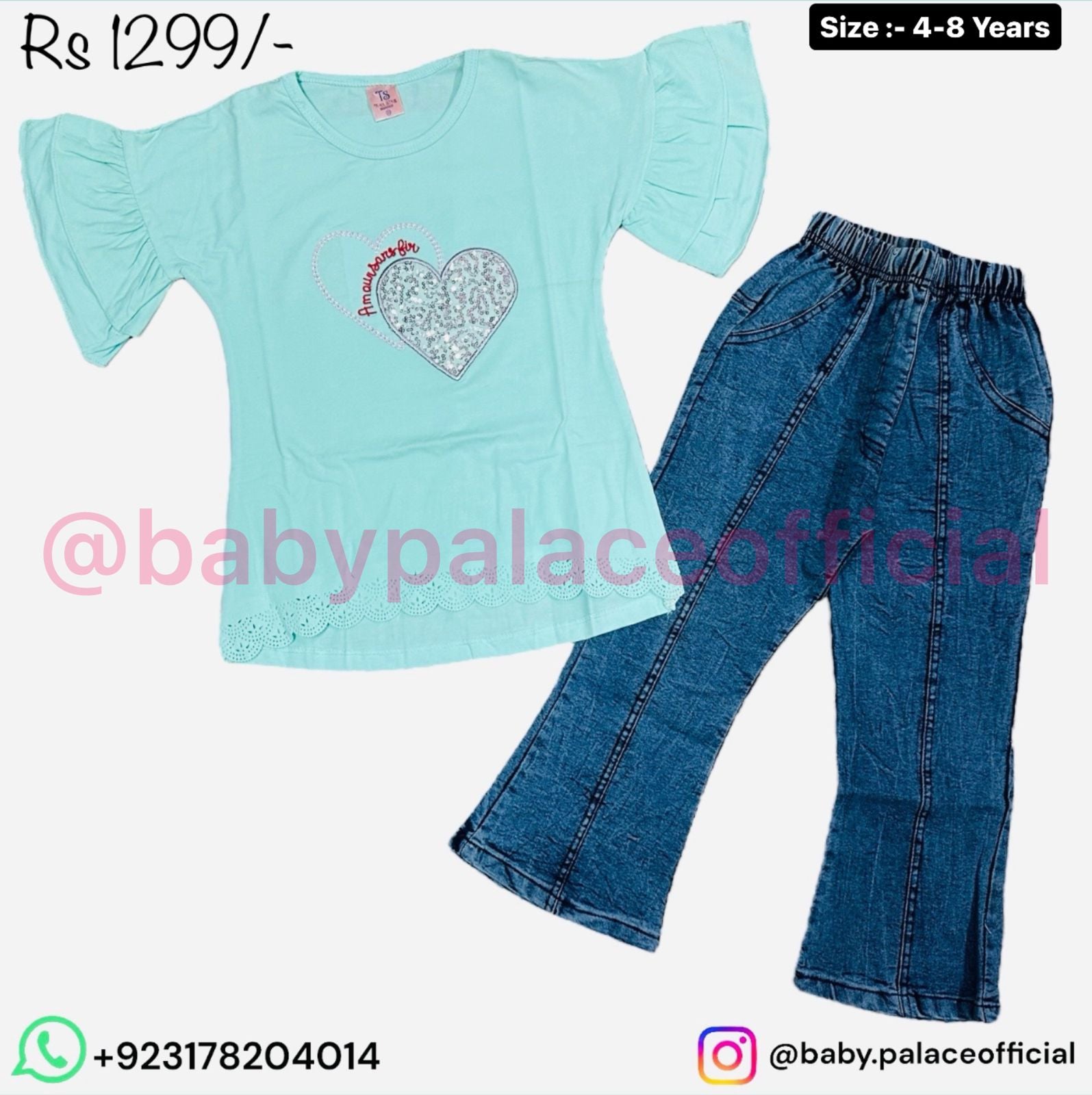 2 PIECE HEART WITH JEANS