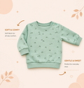 Mint Green Rainbow Print Baby Sweatshirt