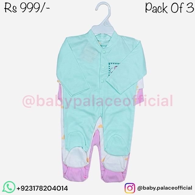 PACK OF THREE ROMPERS