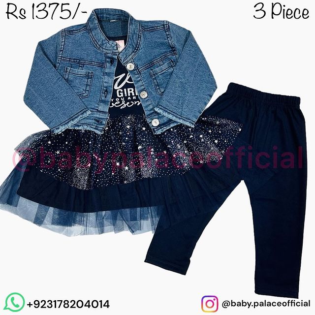 3 PIECE DENIM FROCK