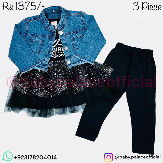 3 PIECE DENIM FROCK