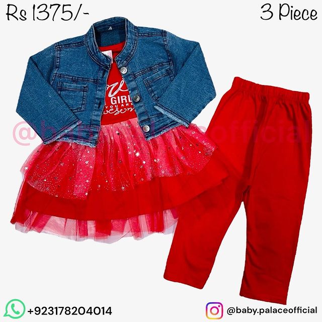 3 PIECE DENIM FROCK