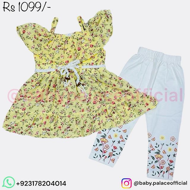 2 PIECE FLOWER STYLE FROCK