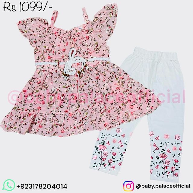 2 PIECE FLOWER STYLE FROCK