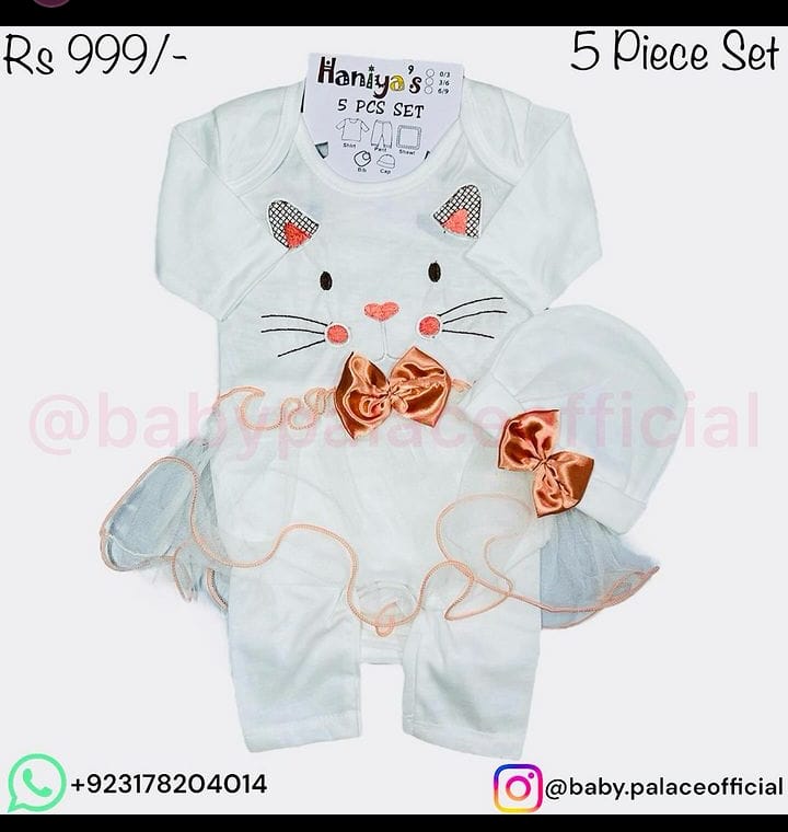 5 piece set outfit new born