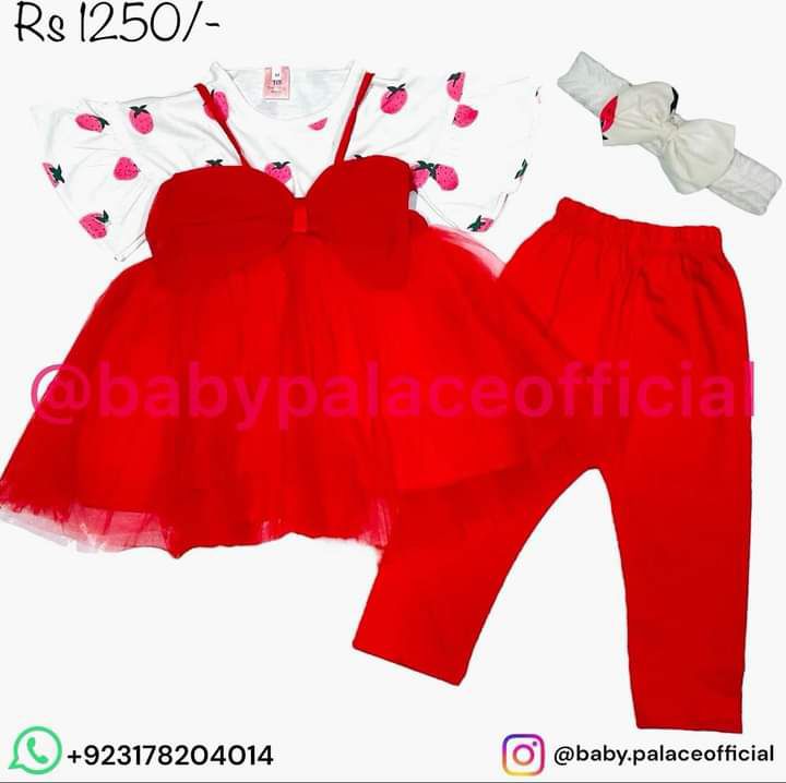3 piece frock with band