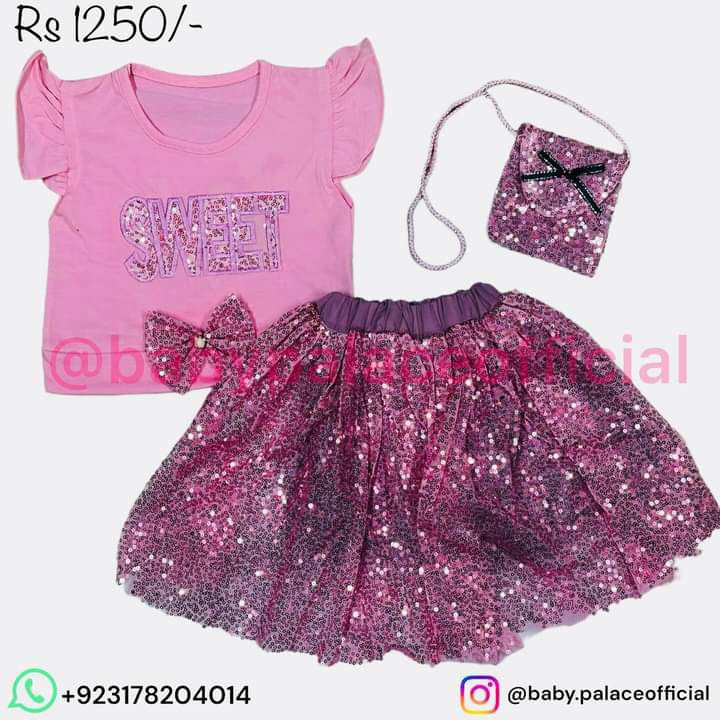 Sweet 2 Piece Skirt with Handbag