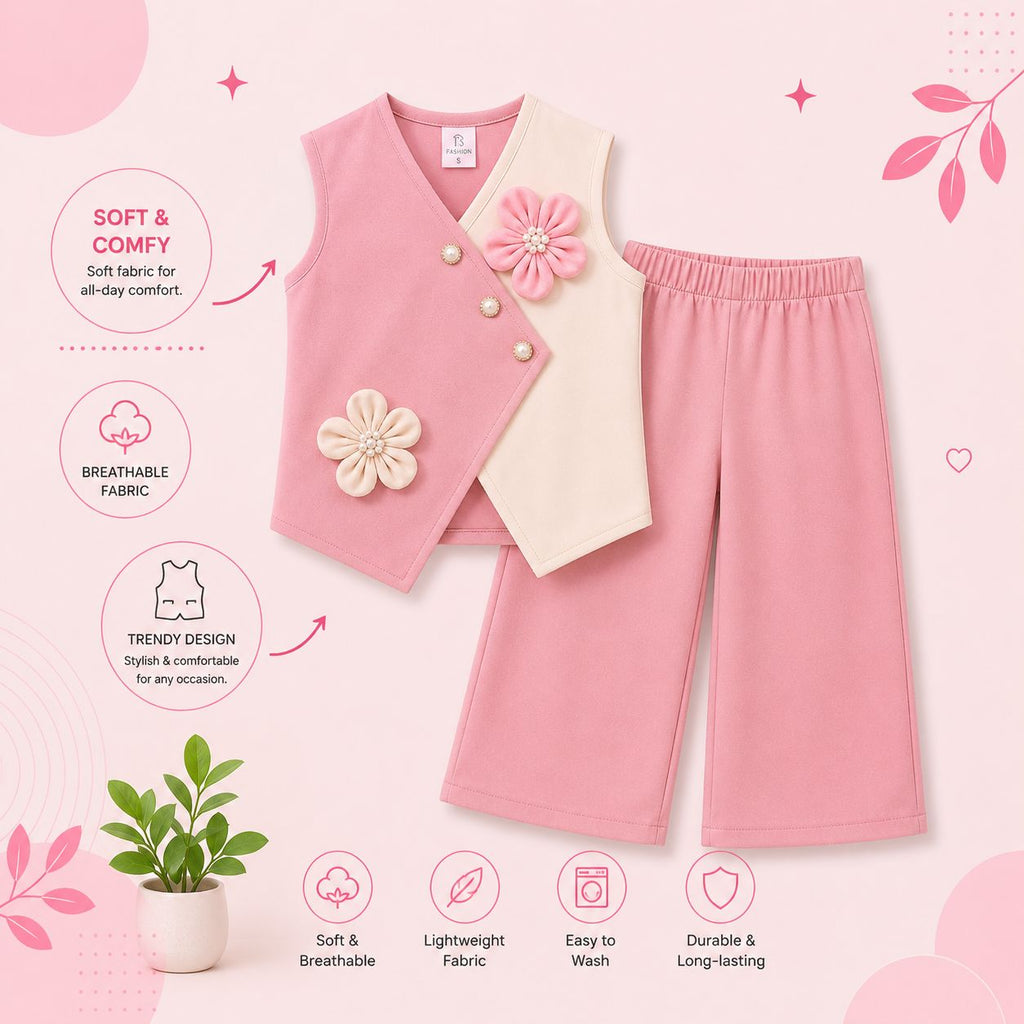 Little Princess Floral Co-Ord Set for Girls