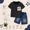 Urban Boys Graphic T-Shirt & Denim Shorts Co-Ord Set