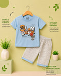 Kids Slam Dunk Printed T-Shirt & Shorts 2-Piece Summer Outfit Set