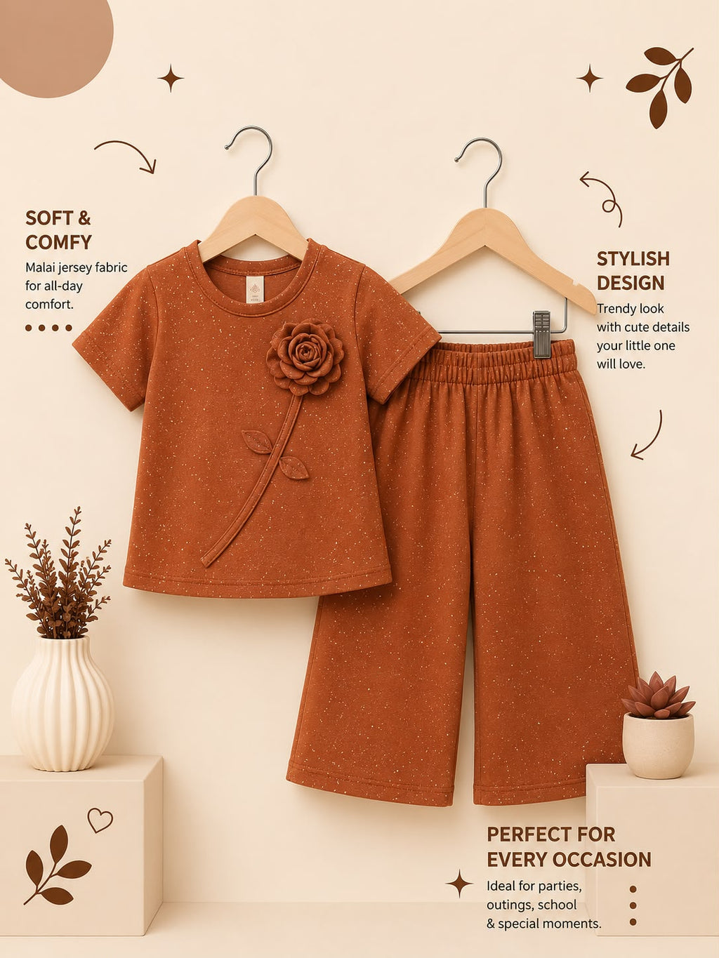 Rosette Malai Jersey Co-Ord Set