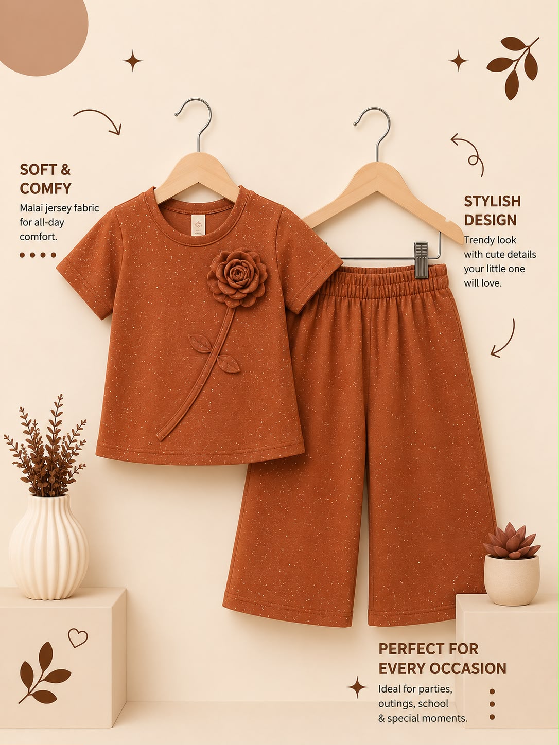 Rosette Malai Jersey Co-Ord Set