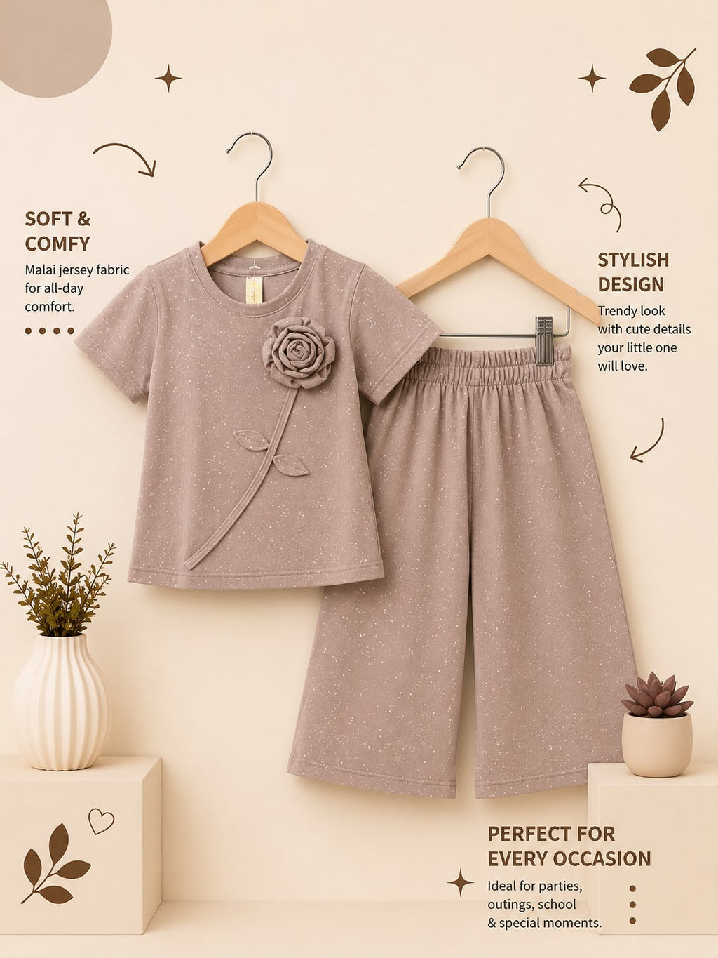 Rosette Malai Jersey Co-Ord Set