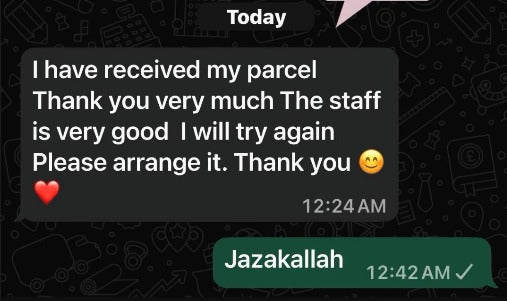 Customer review screenshot
