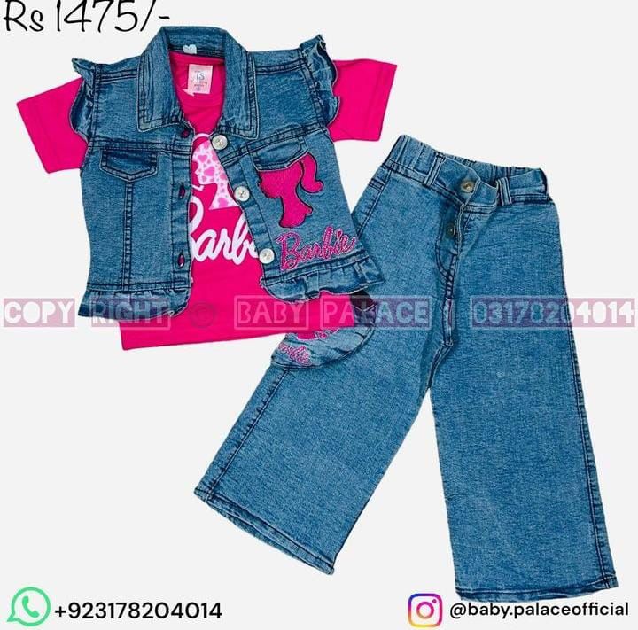 3 piece Barbie outfit denim 🌸