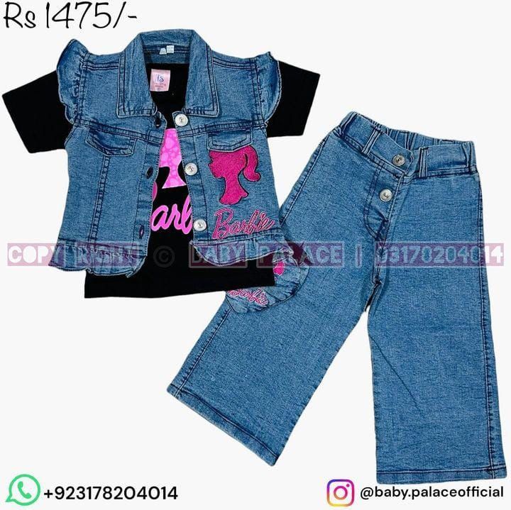 3 piece Barbie outfit denim 🌸